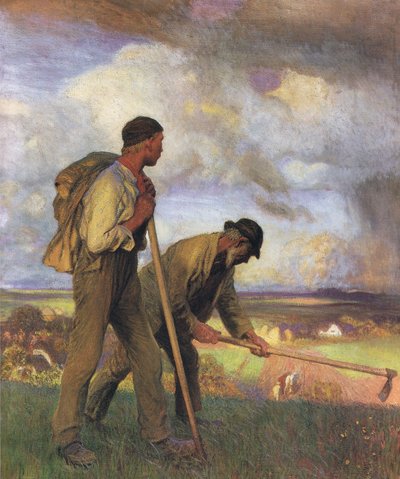 Chlapec a muž od George Clausen