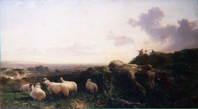 Večer na South Downs od George Cole