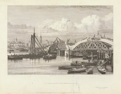 Díla New London Bridge od George Cooke