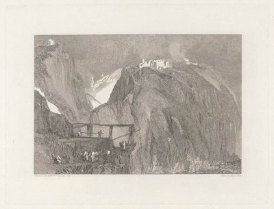 Hrad Tintagel, Cornwall od George Cooke