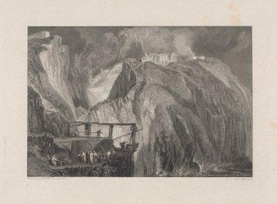 Hrad Tintagel, Cornwall od George Cooke