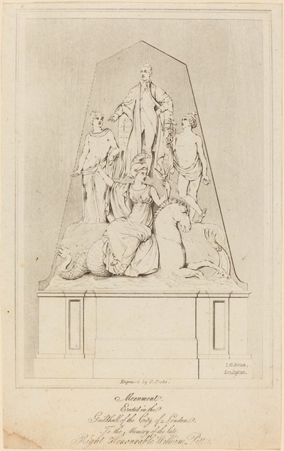 Památník Williama Pitta od George Cooke after James George Bubb