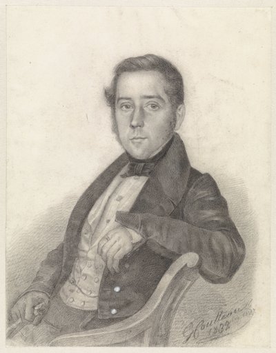 Portrét sedícího pána od George Coutteau