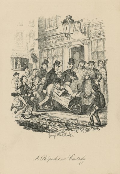 Kapsář ve vazbě od George Cruikshank