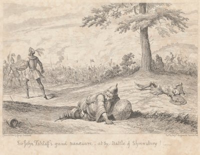 Další část pole: ‚Henry IV část I,‘ dějství V, scéna IV od George Cruikshank