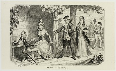 Duben - Fooling from George Cruikshank