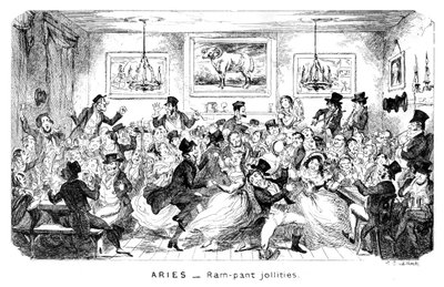 Beran - Ram-pant jollities, 19. století. od George Cruikshank