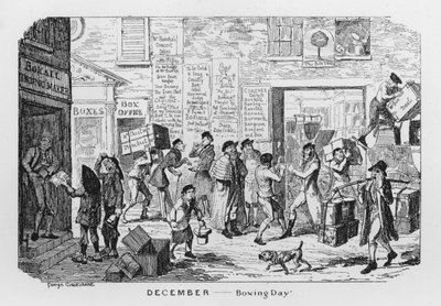 Boxing Day (rytina) od George Cruikshank