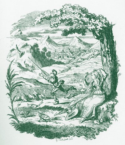 Bratři Grimmové Dětské a od George Cruikshank
