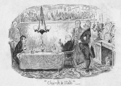 Církev a stát, 1829 od George Cruikshank