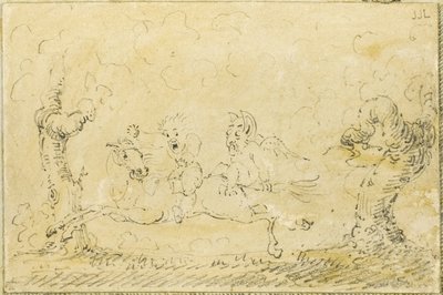 Komická scéna I od George Cruikshank