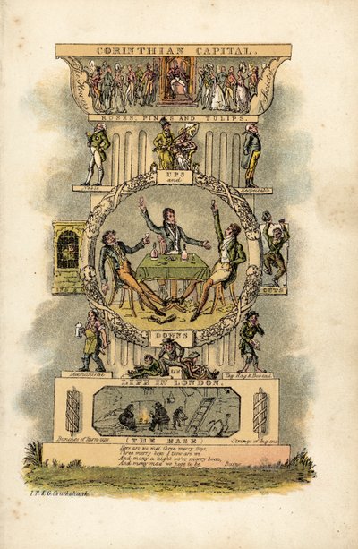 Korintské hlavní město od George Cruikshank