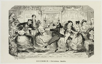 Prosinec - Vánoční shon z ocelových leptů George Cruikshanka do komiksových almanachů: 1835-1853 od George Cruikshank