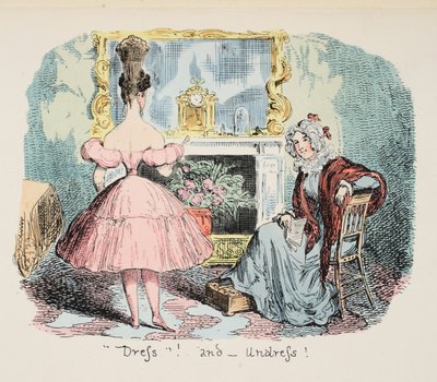 Oblékání a svlékání, hospoda. 1832 (Ručně kolorovaná rytina) od George Cruikshank