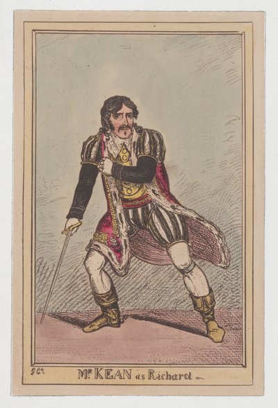 Edmund Kean jako Richard III, ca. 1814, ca. 1814. od George Cruikshank