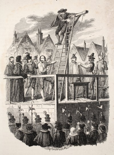 Poprava Guye Fawkese, hospoda. 1841. od George Cruikshank