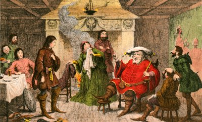 Falstaff ztvárňuje roli krále od George Cruikshank