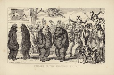 Členové zoologické společnosti od George Cruikshank
