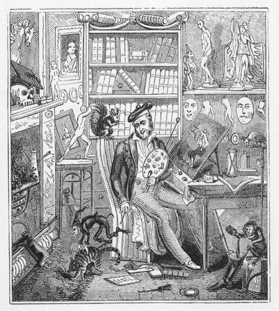 Frontispis ilustrace pro Cruikshank doma (rytina) od George Cruikshank
