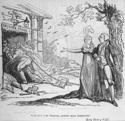 Bože a Vaše Veličenstvo, chraňte moji nevinnost, c1820. od George Cruikshank