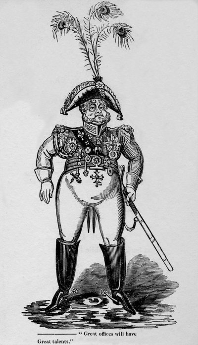 „Velké kanceláře budou mít velké talenty“, 1819. od George Cruikshank