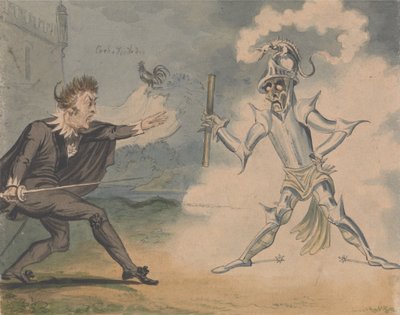 Hamlet a duch, c. 1825 od George Cruikshank