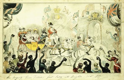 První vstup Jejího Veličenstva královny Viktorie do Brightonu 4. října 1837, 1837 od George Cruikshank