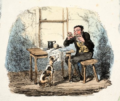 Hope (ručně kolorovaná rytina) od George Cruikshank