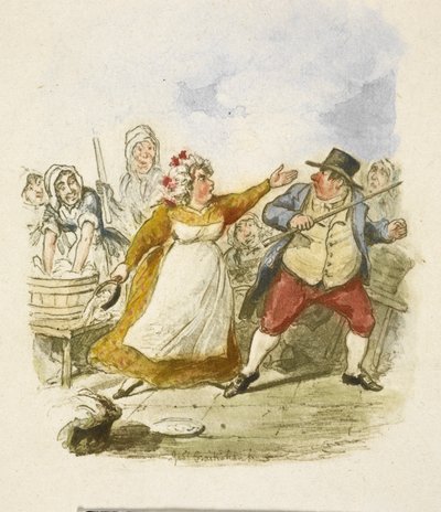 Ilustrace k filmu "Oliver Twist" od George Cruikshank