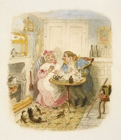 Ilustrace k filmu "Oliver Twist" od George Cruikshank