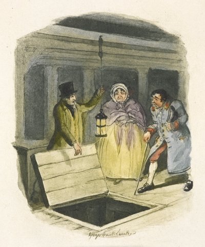 Ilustrace k filmu "Oliver Twist" od George Cruikshank