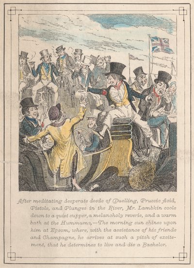 Ilustrace od pana Lambkina, deska 8 od George Cruikshank