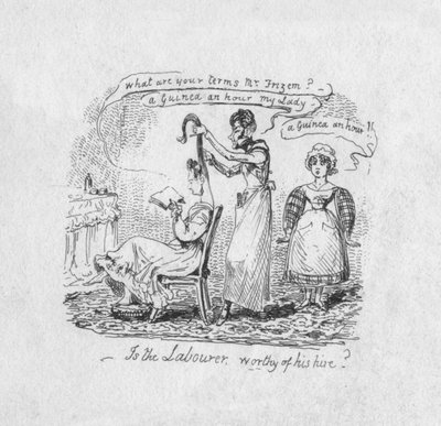 Je dělník hoden svého pronájmu, 1829 od George Cruikshank