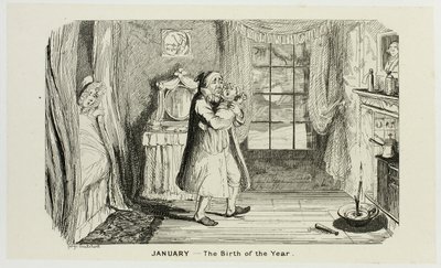 Leden - Zrození roku od ocelových leptů George Cruikshanka po komiksové almanachy: 1835-1853 od George Cruikshank