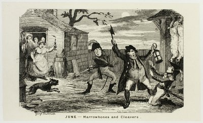 Červen - Marrowbones and Cleavers from George Cruikshank