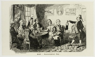 Květen - Den restaurování z ocelorytu George Cruikshanka do komiksových almanachů: 1835-1853 od George Cruikshank