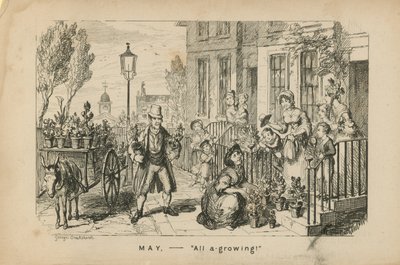 Květen - všechny a-rostoucí od George Cruikshank