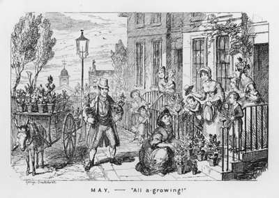 May, All A Growing (rytina) od George Cruikshank