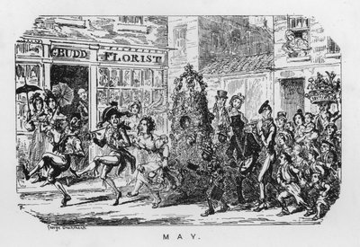 První máj (rytina) od George Cruikshank