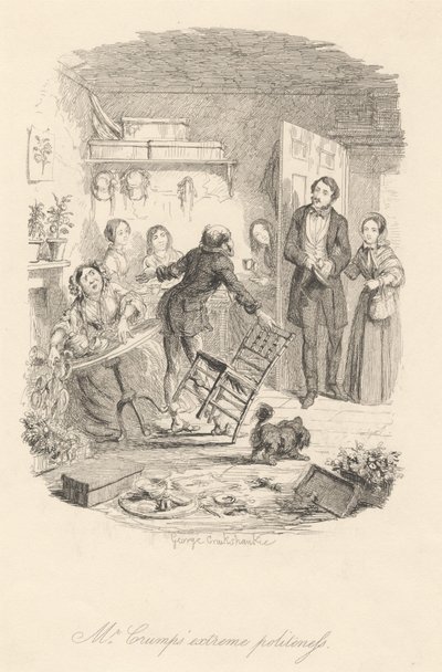 Extrémní zdvořilost pana Crumpa od George Cruikshank