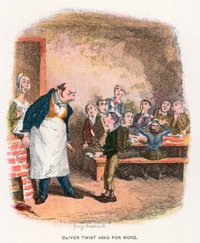Oliver Asking for More, ilustrace k 