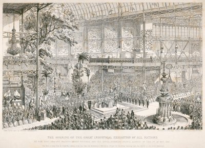 Zahájení Velké výstavy, Crystal Palace, Hyde Park, Londýn, 1851 od George Cruikshank