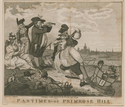 Zábavy Primrose Hill od George Cruikshank
