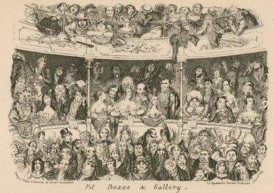 Pit, boxy a galerie od George Cruikshank