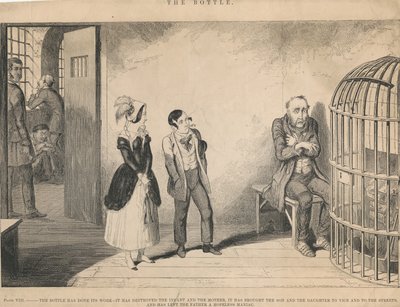 Tabule VIII, Láhev vykonala své dílo od George Cruikshank