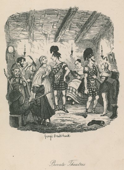 Soukromá divadla od George Cruikshank