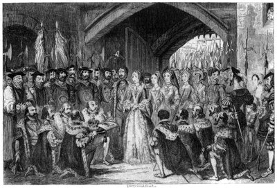 Vstup královny Janes do věže, 1553 1840 od George Cruikshank