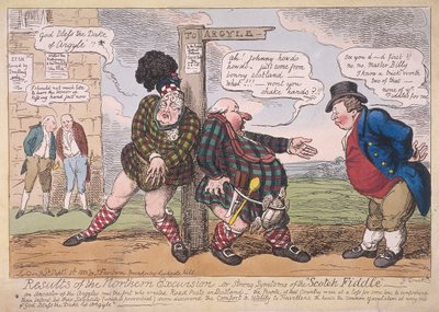„Výsledky severní exkurze“, 1822 od George Cruikshank