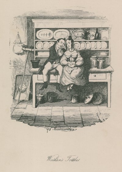 Scéna života v Londýně: Watkins Tottles od George Cruikshank