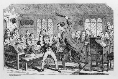 Školní bičování od George Cruikshank